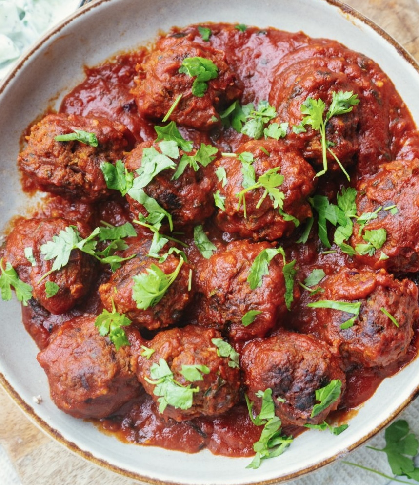 Gehaktballetjes met rijst en worteltjes 