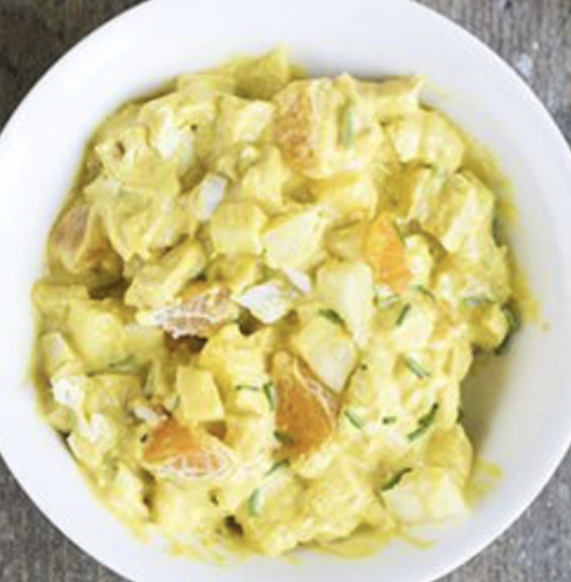 Belegd broodje met home made kipsalade hawaï