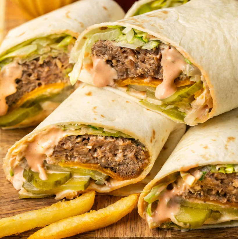 Wrap hamburger giant