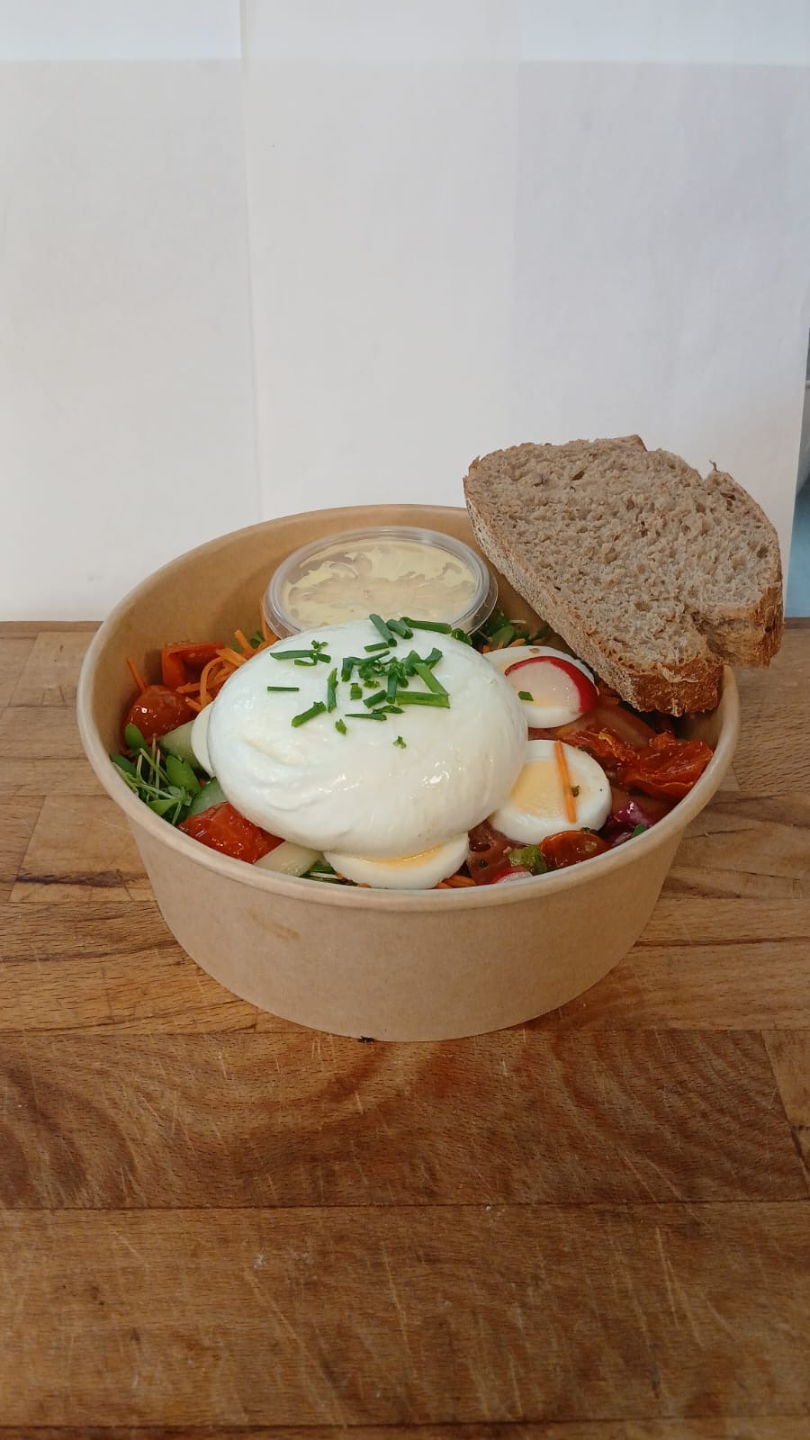 Salada burrata zonder gandaham
