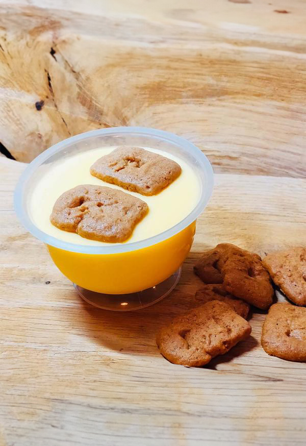 vanillepudding met speculaas