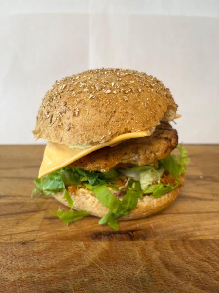 chicken cheddar burger
