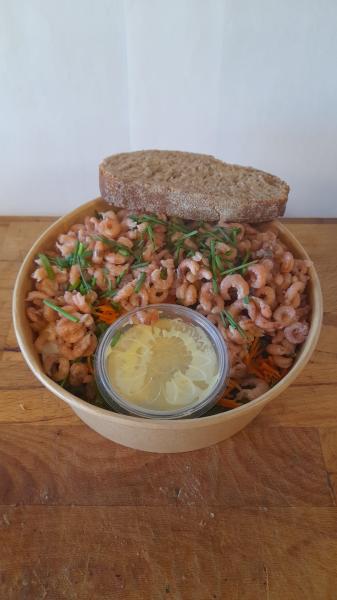 salade grijze garnalen